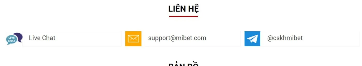 Ba phương thức liên hệ phổ biến tại Mibet 